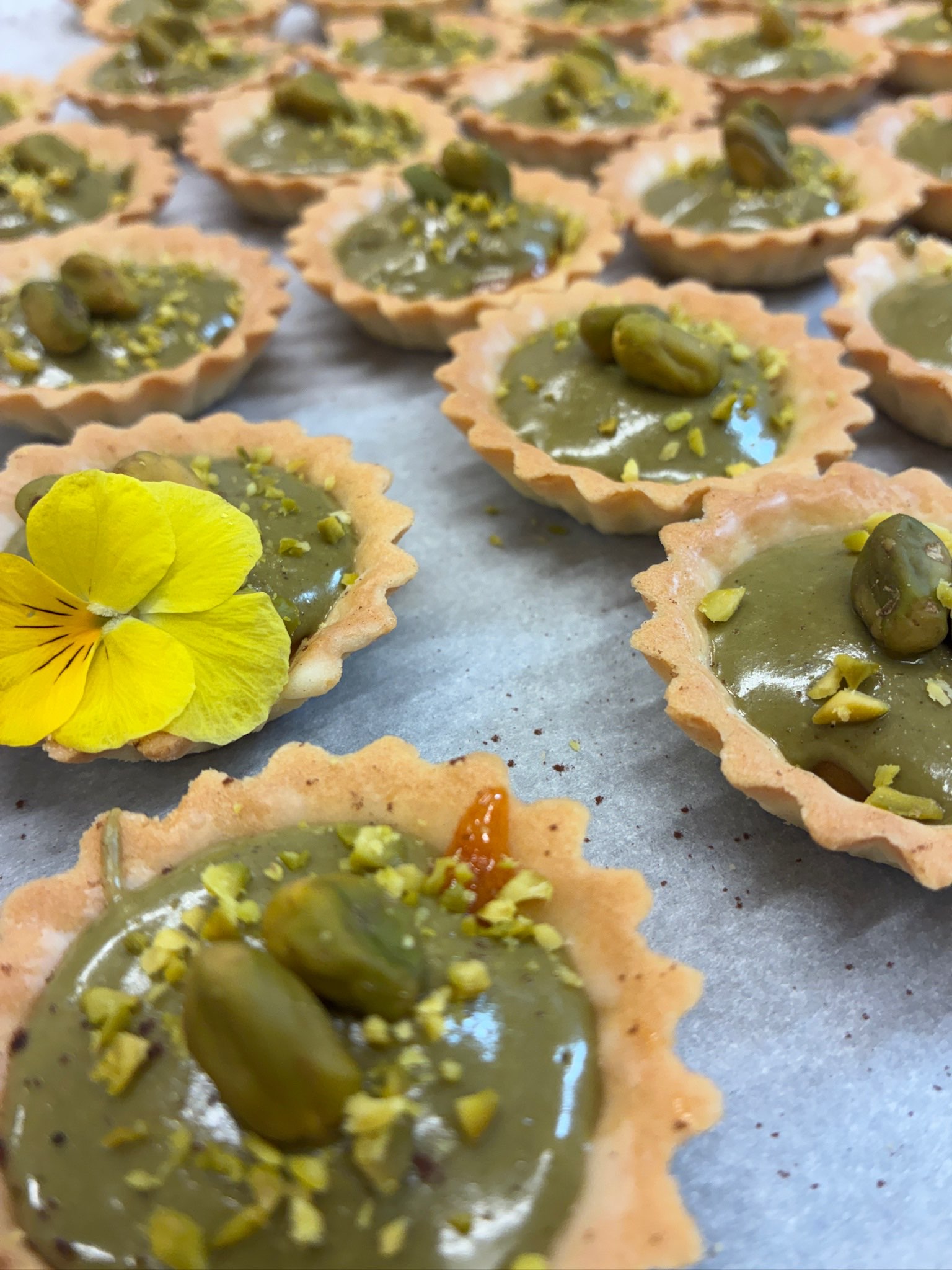 Tartelettes à la pistache